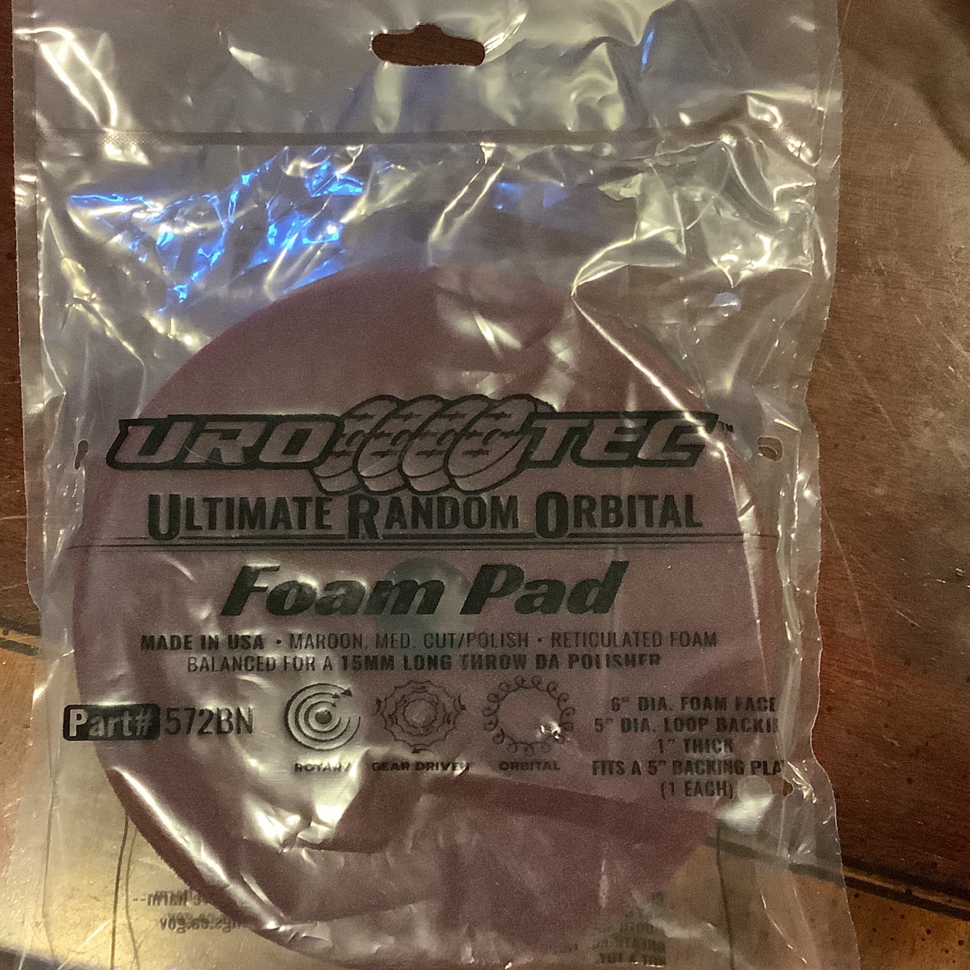 5" Foam Maroon C/P Pad