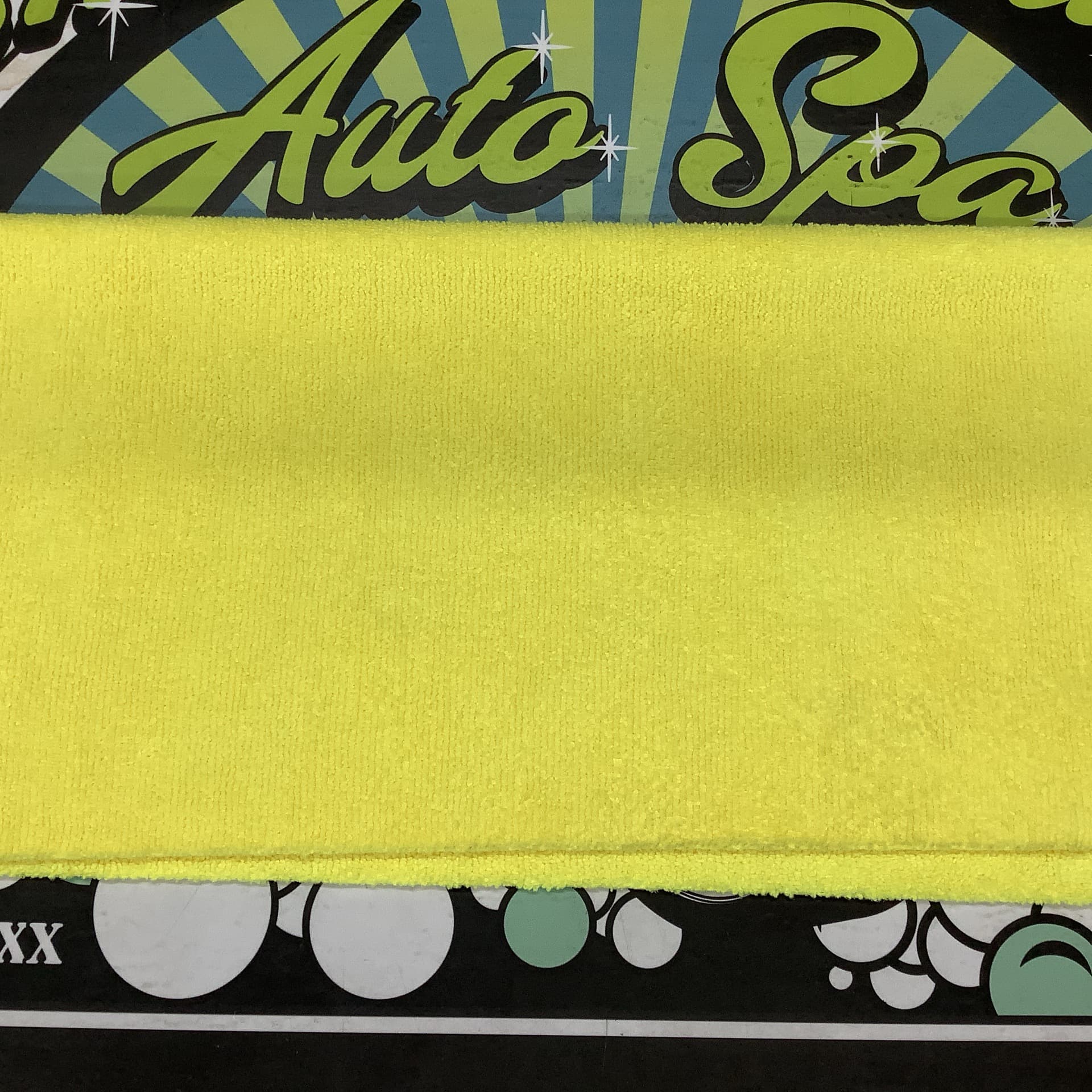 All Purpose Microfiber Yellow Shop Rag / 1ct