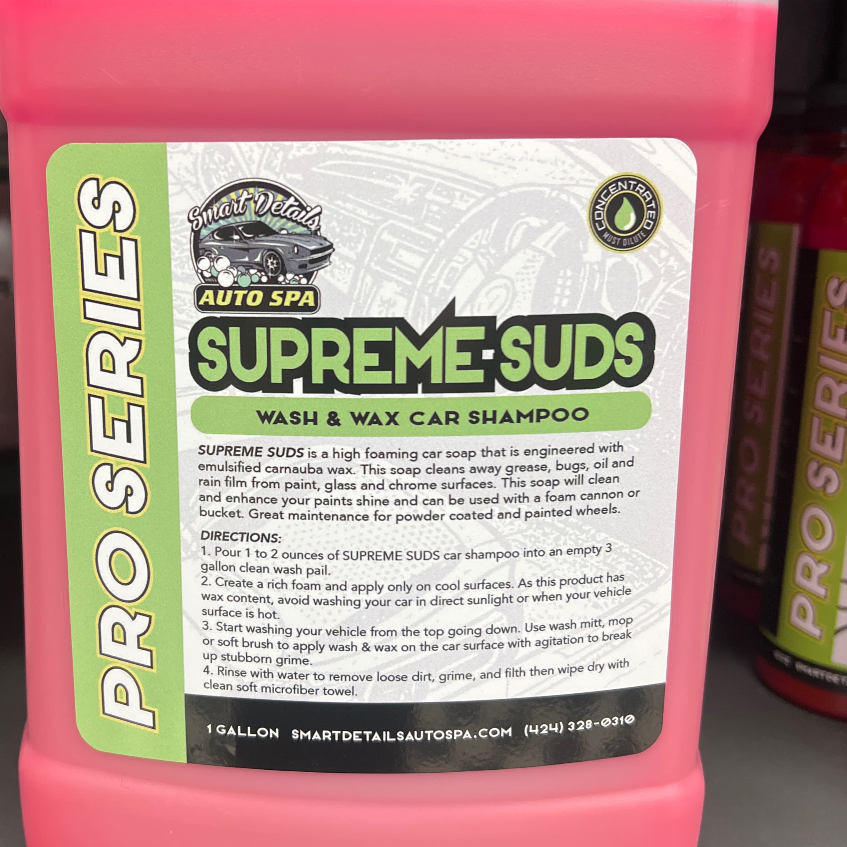 Supreme Suds Wax Shampoo / 1 gallon