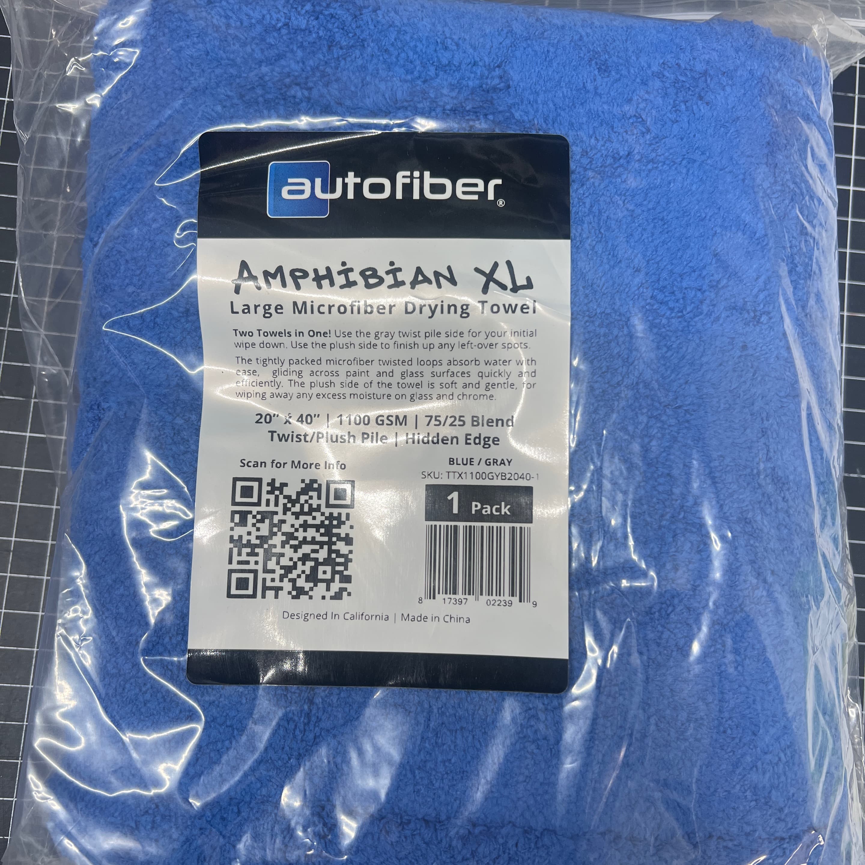 Amphibian XL Drying Towel/Blue