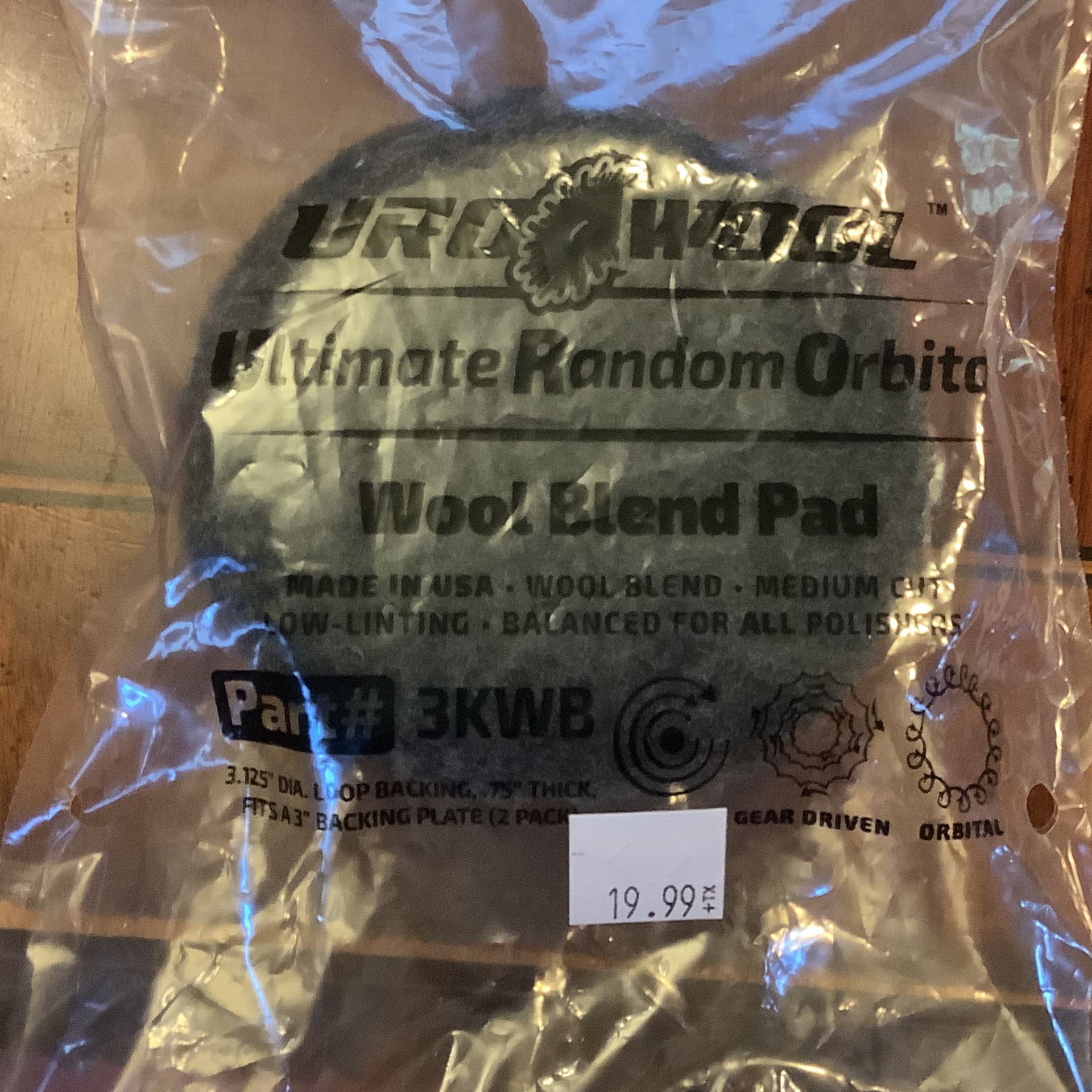 3" Wool Blend Pads / 2pk