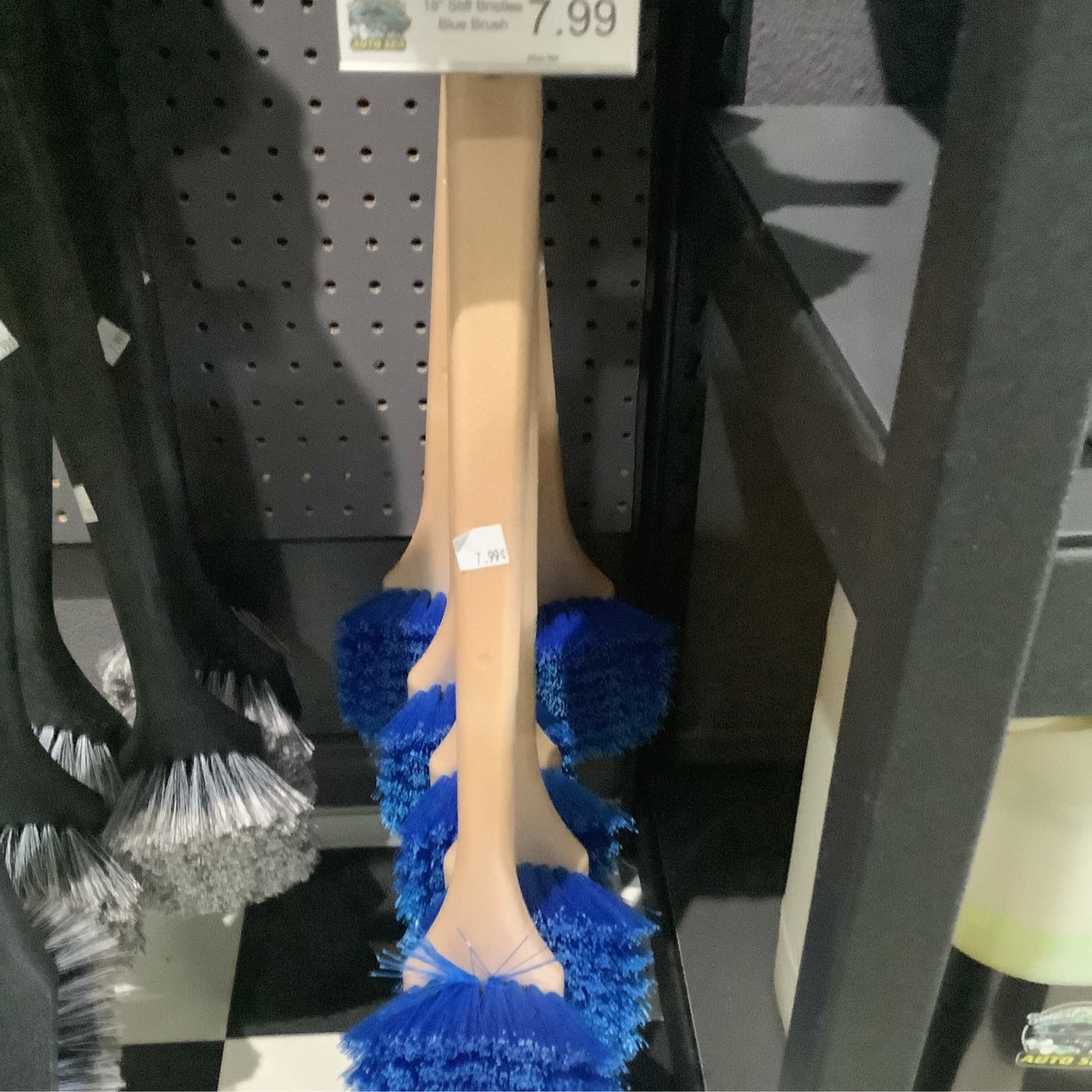 Hard Bristle Blue Brush / 18inch