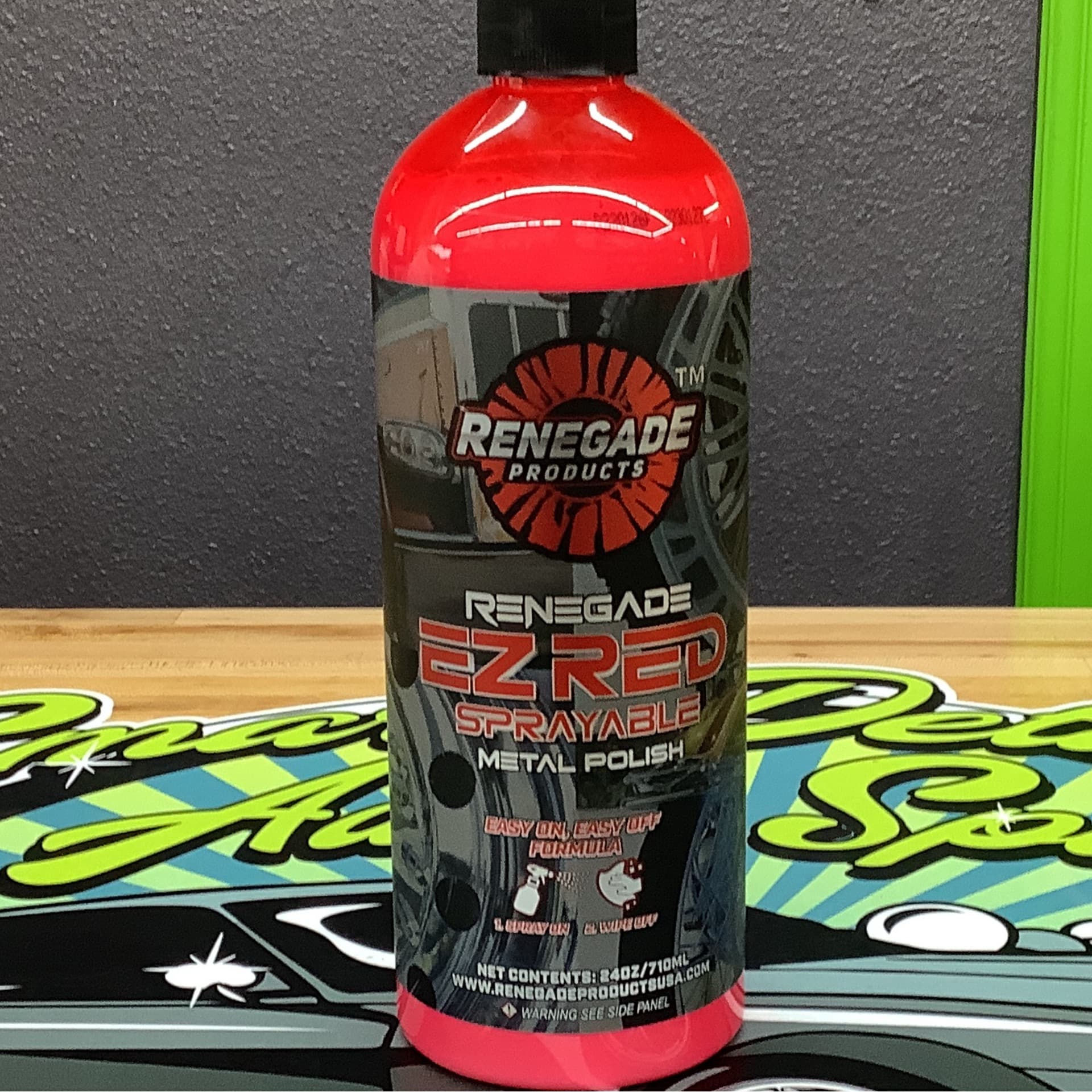 EZ red sprayable metal polish